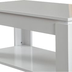 Woody Fashion Stolić za kavu, Shelf - Shiny White