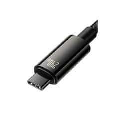 BASEUS Volframov zlatni kabel, USB-C - USB-C, 240 W, crni (CAWJ040101)