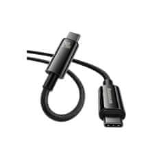 BASEUS Volframov zlatni kabel, USB-C - USB-C, 240 W, crni (CAWJ040101)