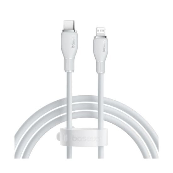 BASEUS Pudding kabel, USB-C na Lightning, PD, 20W, 1,2 m, bijeli (P10355701221-00)