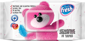 Fresh Sensitive vlažne maramice za osjetljivu bebu, 12x 72/1