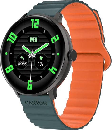 Canyon Jacky pametni sat, Bluetooth, 200 mAh, zeleno/narančasti (CNS-SW69BG)