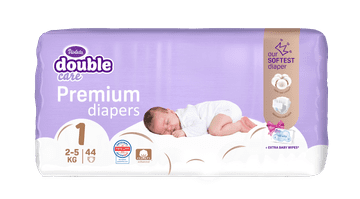 Violeta Cotton Newborn pelene, veličina 1, 44/1 + Water Care vlažne maramice