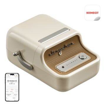 Niimbot Prijenosni pisač naljepnica Niimbot B21 Pro (krem boja)
