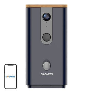 Dogness Pametna hranilica za grickalice s kamerom T03 Dogness (crna)