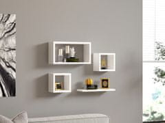 Woody Fashion Zidna polica, Babi - White