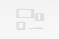 Woody Fashion Zidna polica, Babi - White