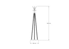 Woody Fashion Vješalica, Foley - Oak