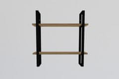 Woody Fashion Zidna polica, Buba - Sapphire Oak, Black