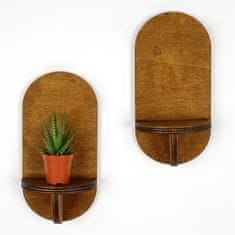 Woody Fashion Zidna polica DAHLIA