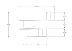 Woody Fashion Zidna polica ANNALISE