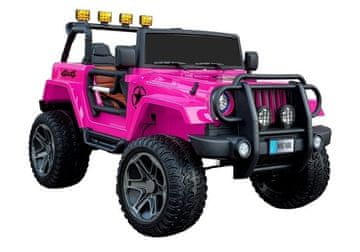 AUTONA LEAN CARS Terensko vozilo Jeep WXE-1688 na akumulator, 4x4, roza, STRONG