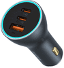 auto punjač, 2xUSB-C, 1xUSB, 65W, sivi (C00035202841-00)