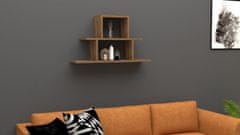 Woody Fashion Zidna polica, Nell - Walnut
