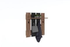 Woody Fashion Zidna udica, Mita - Walnut, Anhtacite