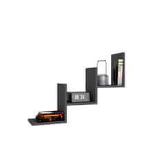 Woody Fashion Zidna polica, Mist - Anthracite