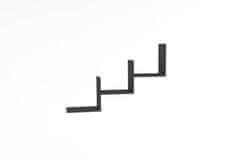 Woody Fashion Zidna polica, Mist - Anthracite