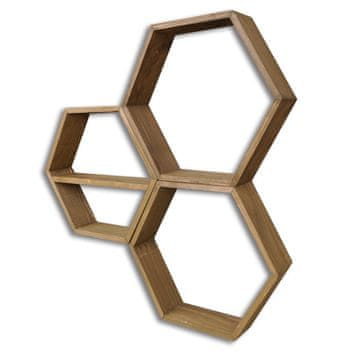 Woody Fashion Zidna polica, HEX004