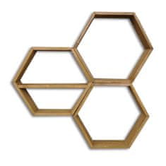 Woody Fashion Zidna polica, HEX004