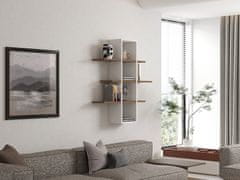 Woody Fashion Zidna polica, Ardo - Walnut, White