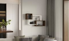 Woody Fashion Zidna polica, Afro - Walnut