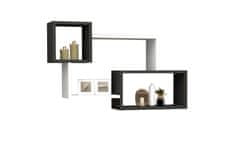 Woody Fashion Zidna polica, Afro - Anthracite