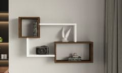 Woody Fashion Zidna polica, Afro - Walnut