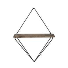 Woody Fashion Zidna polica, Crno Tamni orah, Paeonia Turcica