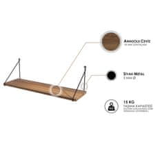 Woody Fashion Zidna polica, Orah, Armoni - Walnut