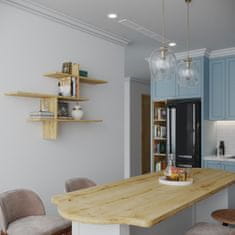 Woody Fashion Zidna polica, hrast, Leo - Oak