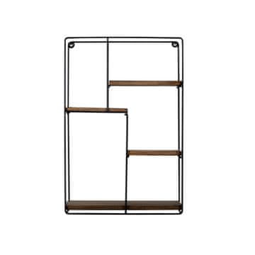 Woody Fashion Zidna polica, Crno Orah, Lotus