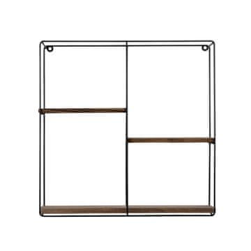 Woody Fashion Zidna polica, Crno Orah, Lilac