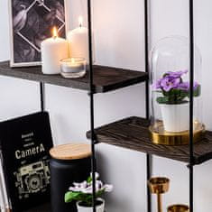 Woody Fashion Zidna polica, Crno Orah, Lilac