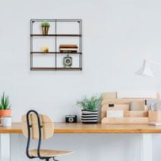 Woody Fashion Zidna polica, Crno Orah, Sunflower