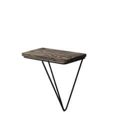 Woody Fashion Zidna polica, Crno Tamni orah, Phalaenopsis