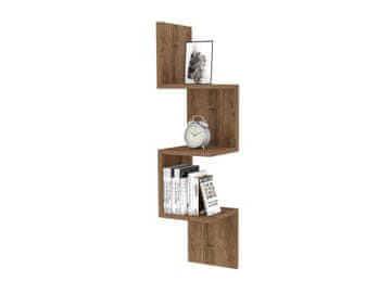 Woody Fashion Zidna polica, Zikzak - Walnut