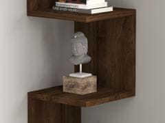 Woody Fashion Zidna polica, Zikzak - Walnut