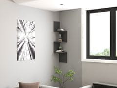 Woody Fashion Zidna polica, Zikzak - Anthracite