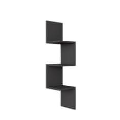 Woody Fashion Zidna polica, Zikzak - Anthracite