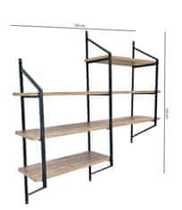 Woody Fashion Zidna polica, Raffy5