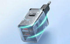 BASEUS Kućni punjač GaN4, 40 W, 2x USB-C, crni (CCGP180101)