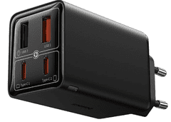 BASEUS GaN6 kućni punjač, 60W, 2x USB, 2x USB-C, crni (P10162701113-00)