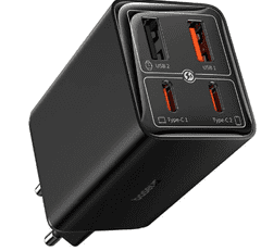 BASEUS GaN6 kućni punjač, 60W, 2x USB, 2x USB-C, crni (P10162701113-00)