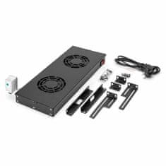 Digitus rashladna jedinica 2x ventilator s termo. strop/stalak crna DN-19 FAN-2-HO-SW