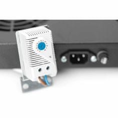 Digitus rashladna jedinica 2x ventilator s termo. strop/stalak crna DN-19 FAN-2-HO-SW