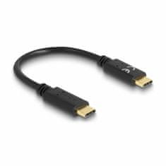 Delock USB kabel C-C 15cm 100W 5A crni 85356