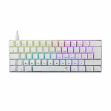 White Shark USB tipkovnica bijelo/crvene mehaničke tipke SHINOBI-2-W