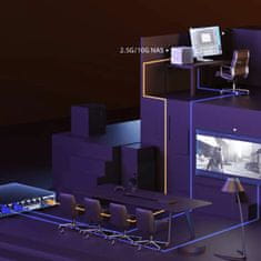 Tenda 2,5 Gigabajtni preklopnik s 8 portova, 2x SFP+, TEM2010X