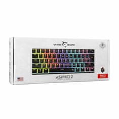 White Shark USB tipkovnica crno/crvena mehanička tipka US GK-2202 ASHIKO-2B