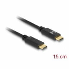 Delock USB kabel C-C 15cm 100W 5A crni 85356